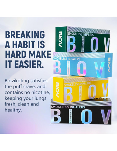Paquete de 6 Inhaladores Naturales Biovikoting Sin Nicotina