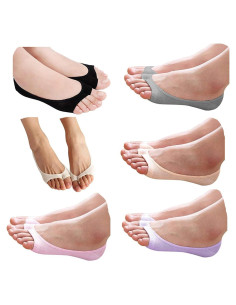 Calcetines de Punta Abierta Siete Lobos 6 Pares Mujeres 5-9