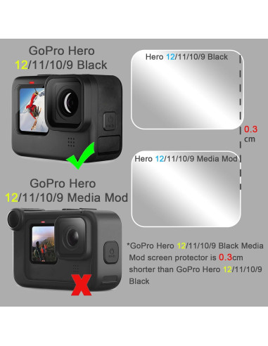 Funda Protectora FitStill para GoPro Hero 9/10/11/12 Negra