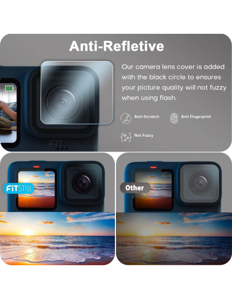 Funda Protectora FitStill para GoPro Hero 9/10/11/12 Negra
