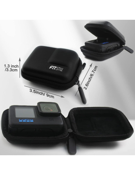 Funda Protectora FitStill para GoPro Hero 9/10/11/12 Negra