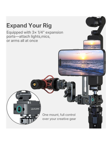 Soporte de trípode magnético Leaplumin para iPhone y iPad