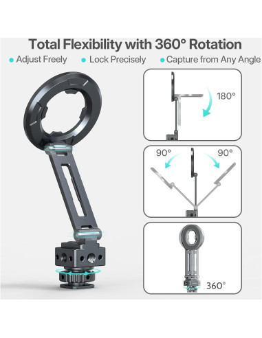 Soporte de trípode magnético Leaplumin para iPhone y iPad