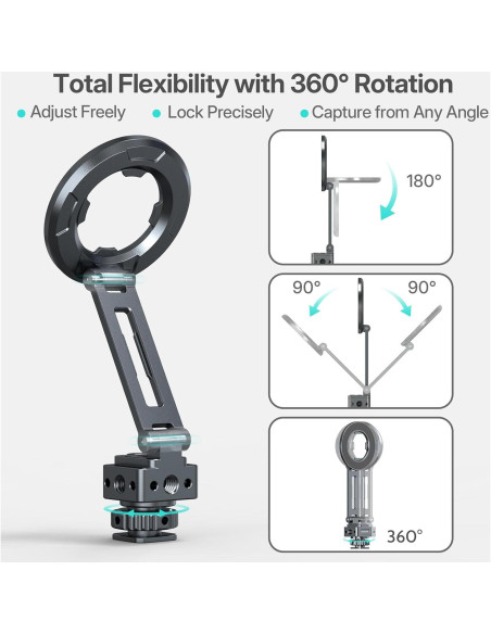 Soporte de trípode magnético Leaplumin para iPhone y iPad