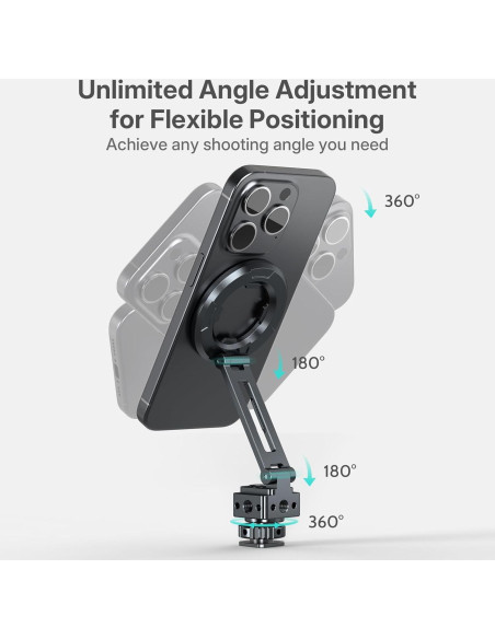 Soporte de trípode magnético Leaplumin para iPhone y iPad