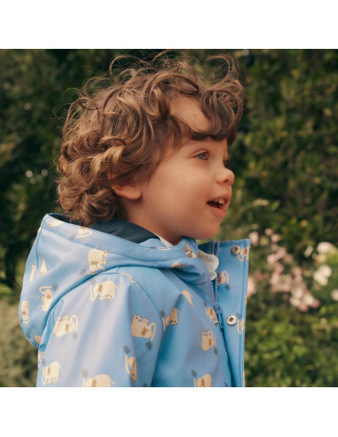 Chaqueta de Lluvia Repelente Amazon Essentials 3T Elefantes