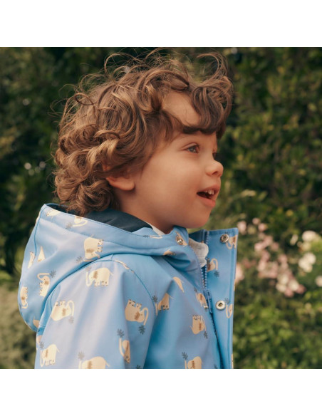 Chaqueta de Lluvia Repelente Amazon Essentials 3T Elefantes