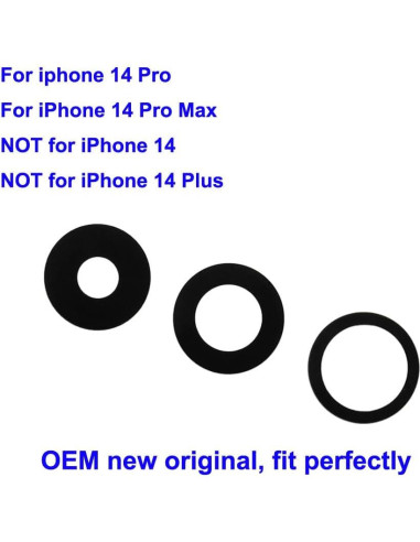 Reemplazo Lente de Cámara Trasera OEM para iPhone 14 Pro/Max
