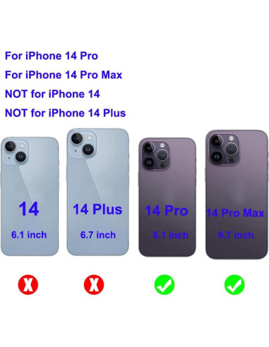 Reemplazo Lente de Cámara Trasera OEM para iPhone 14 Pro/Max