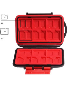 Estuche LYNCA para 36 Tarjetas de Memoria SD y TF Resistente 2