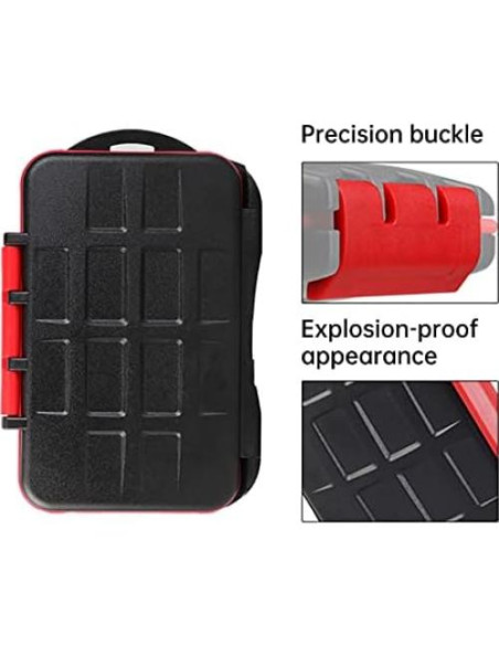 Estuche LYNCA para 36 Tarjetas de Memoria SD y TF Resistente