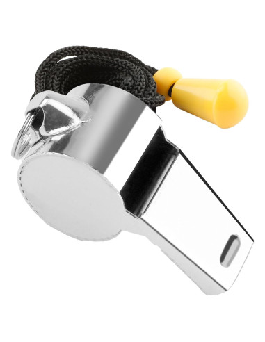 Silbato de Entrenador Bsofing de Acero Inoxidable con Cordón