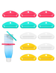 Exprimidor de Pasta de Dientes YBETY 12 Pcs Colorido Reutilizable