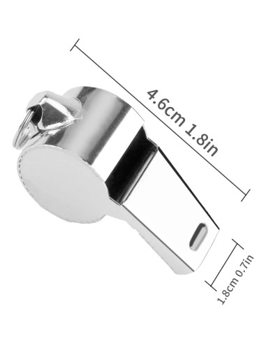Silbato de Entrenador Bsofing de Acero Inoxidable con Cordón