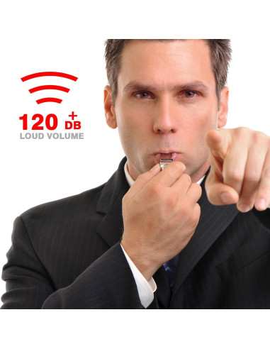 Silbato de Entrenador Bsofing de Acero Inoxidable con Cordón