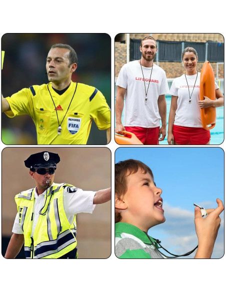 Silbato de Entrenador Bsofing de Acero Inoxidable con Cordón