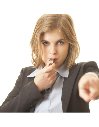 Silbato de Entrenador Bsofing de Acero Inoxidable con Cordón