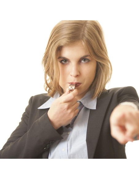 Silbato de Entrenador Bsofing de Acero Inoxidable con Cordón