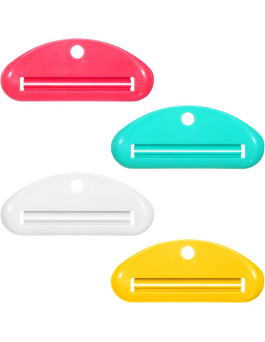 Exprimidor de Pasta de Dientes YBETY 12 Pcs Colorido Reutilizable