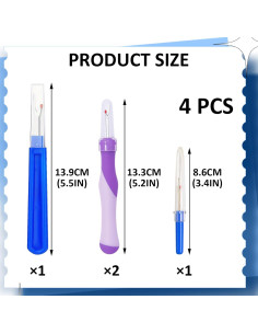 Juego de 4 Herramientas para Deshacer Costuras Nouiseuns 2