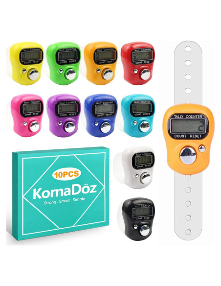 Contador Digital de Clics KornaDoz 5 Dígitos LCD Portátil
