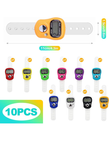 Contador Digital de Clics KornaDoz 5 Dígitos LCD Portátil