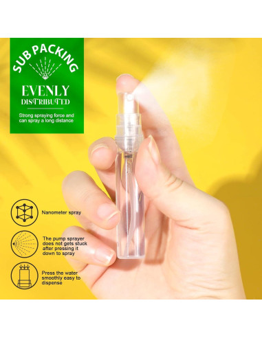 Botellas de Spray Mini 5ml Teenitor - 20 Piezas Reutilizables