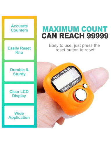 Contador Digital de Clics KornaDoz 5 Dígitos LCD Portátil