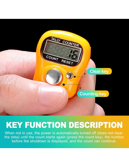 Contador Digital de Clics KornaDoz 5 Dígitos LCD Portátil