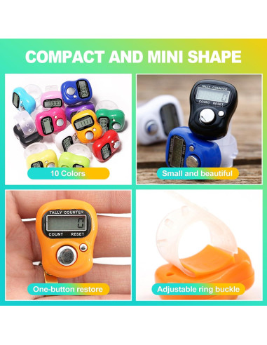 Contador Digital de Clics KornaDoz 5 Dígitos LCD Portátil