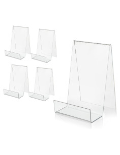 Soporte de Libro Acrílico ZOEY Transparente Pequeño - Paquete de 5