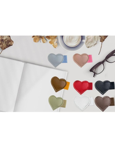 8 Soportes de Lápiz Adhesivos Lijinhe Corazón Multicolor