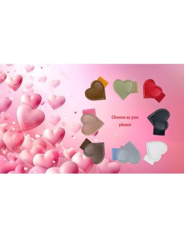 8 Soportes de Lápiz Adhesivos Lijinhe Corazón Multicolor