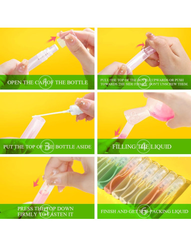 Botellas de Spray Mini 5ml Teenitor - 20 Piezas Reutilizables