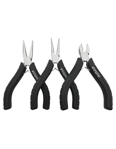 Juego de Alicates de Joyería VOUIU 3 Piezas Acero TPR