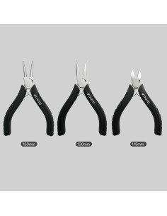 Juego de Alicates de Joyería VOUIU 3 Piezas Acero TPR 2