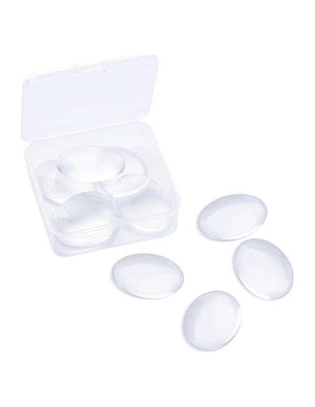 20 Cabochones de Vidrio Ovalados Beadthoven 40x30mm DIY Joyería