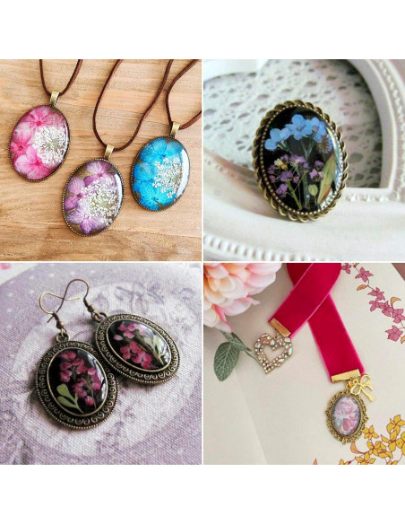 20 Cabochones de Vidrio Ovalados Beadthoven 40x30mm DIY Joyería