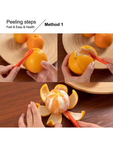 Juego de 6 Peladores de Verduras Soft Home - Acero Inoxidable