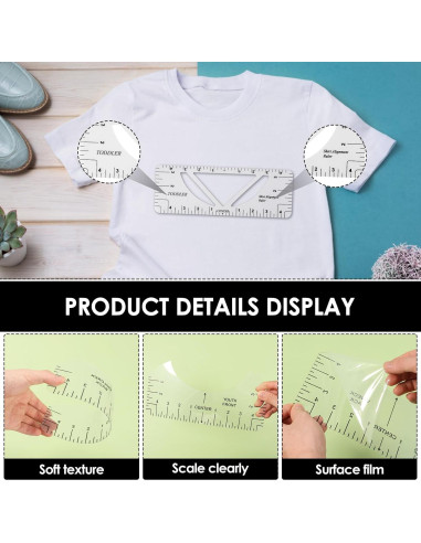 19 Piezas Regla para Camisetas LYIYEYAN - Medición Precisa