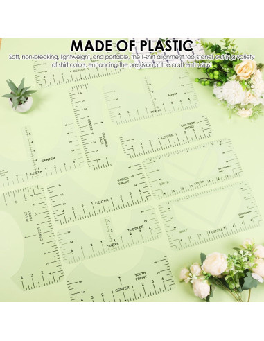 19 Piezas Regla para Camisetas LYIYEYAN - Medición Precisa