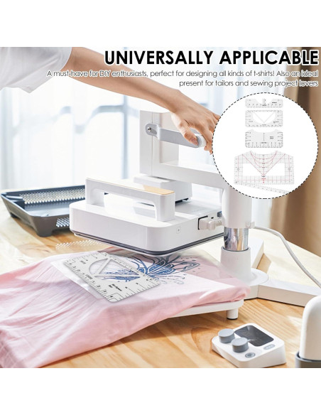 19 Piezas Regla para Camisetas LYIYEYAN - Medición Precisa