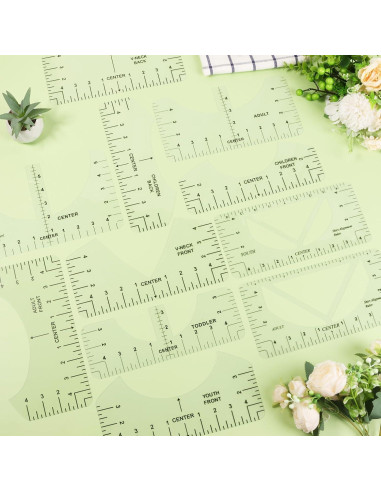 19 Piezas Regla para Camisetas LYIYEYAN - Medición Precisa