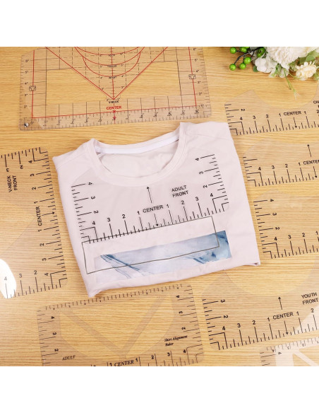 19 Piezas Regla para Camisetas LYIYEYAN - Medición Precisa