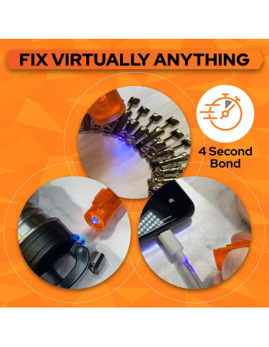 Bondic Kit de Soldador de Plástico Líquido UV - 4g