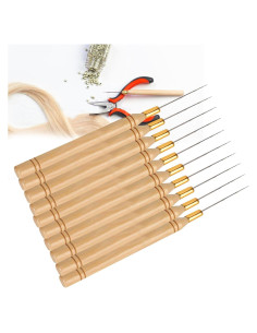 Agujas de Gancho para Extensiones de Cabello Chazcool 10pcs