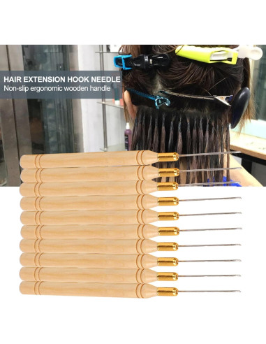 Agujas de Gancho para Extensiones de Cabello Chazcool 10pcs