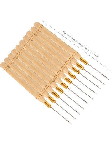 Agujas de Gancho para Extensiones de Cabello Chazcool 10pcs
