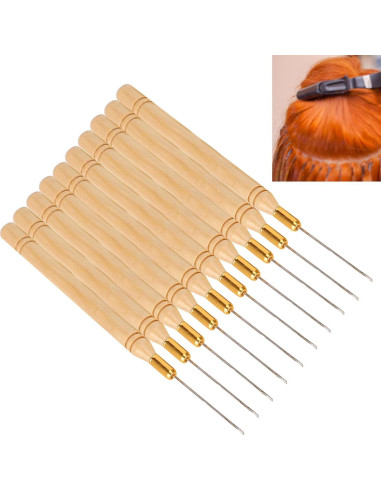 Agujas de Gancho para Extensiones de Cabello Chazcool 10pcs