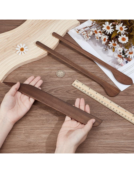 Herramientas de Modelado de Arcilla de Madera BENECREAT - 3 Piezas